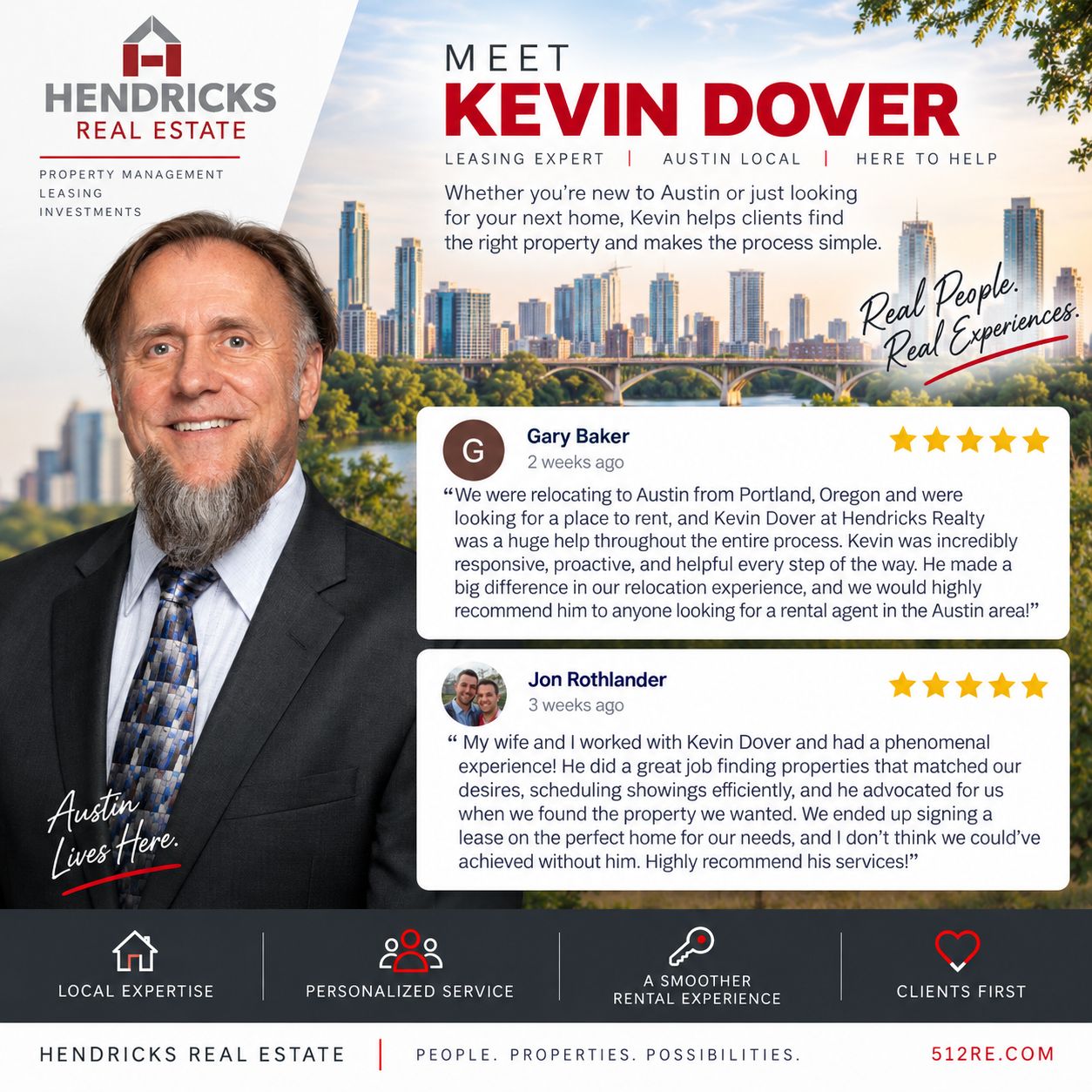 Looking for an Austin Rental? Meet Kevin Dover